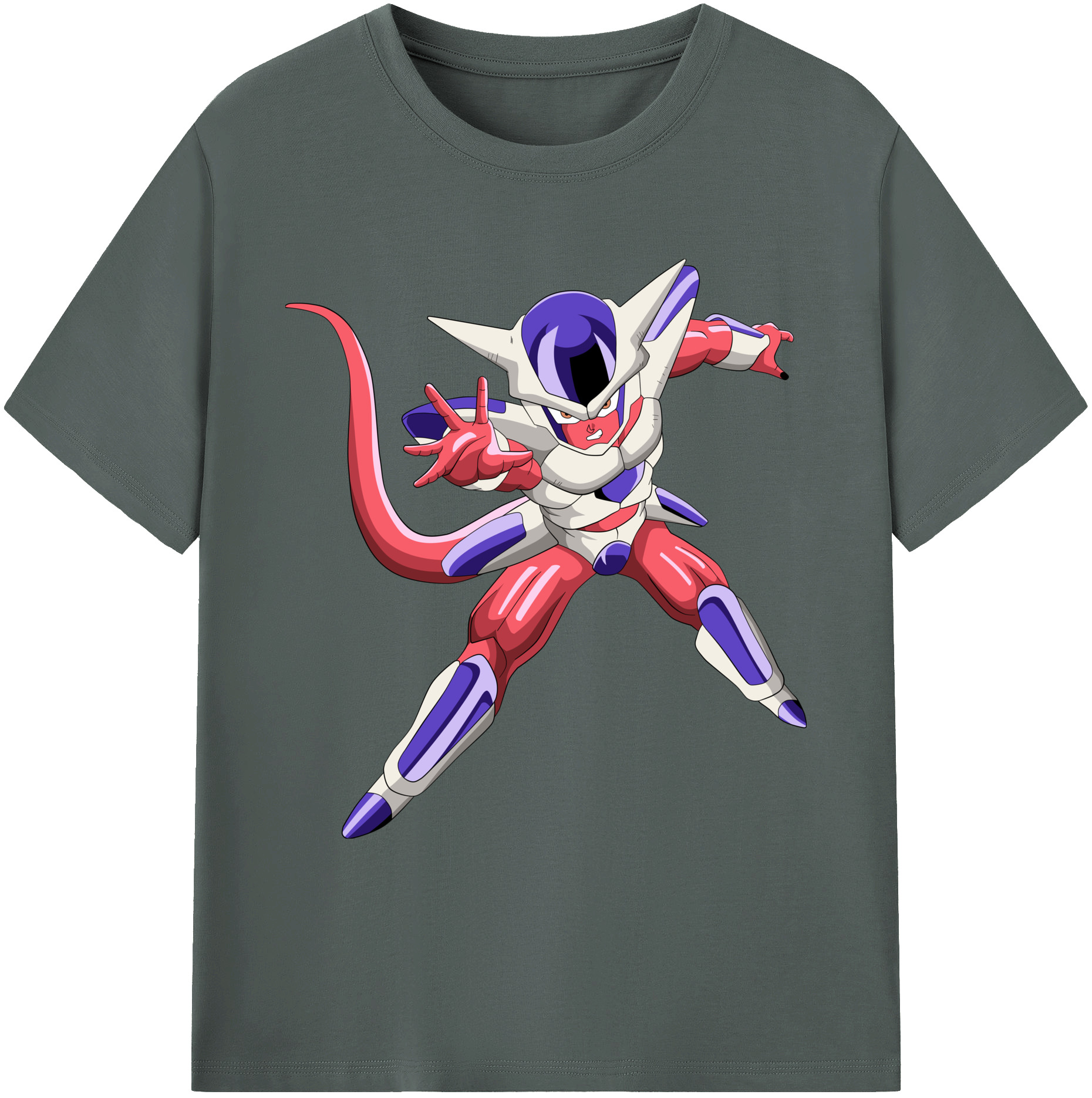 （画像用） ドラゴンボール フリーザ DRAGON BALL Frieza 綿100％ メンズ半袖Tシャツ｜肌触りやわらか＆通気性